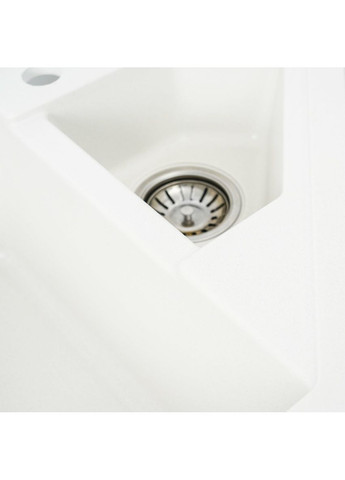 Гранитная мойка для кухни 9950 PANDORA матовая Белая Valeso (349512489)