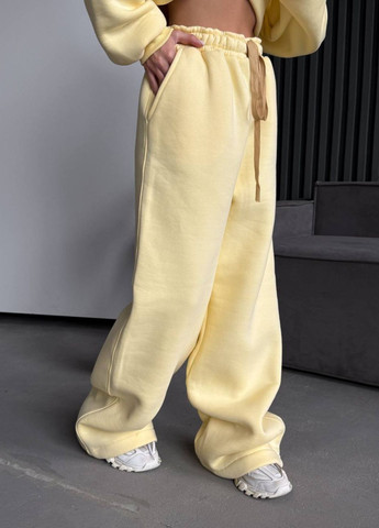 Базовый повседневный демисезонный оверсайз костюм двойка: свитшот + штаны палаццо Tik-Tak (364957572)