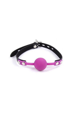 Кляп Silicone ball gag with lock силіконовий із замком Фіолетовий CherryLove DS Fetish (293293771)