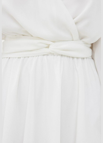 Белое вечернее платье а-силуэт JadFashion однотонное
