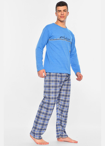 Піжама чоловіча утеплена синього кольору. Let's Shop (315746987)