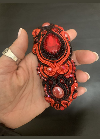 Обруч сутажний червоно чорний No Brand (331288543)