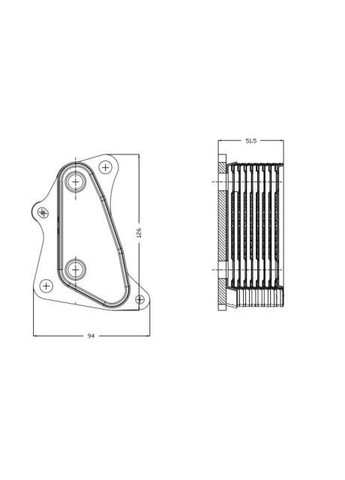 Радіатор масляний No Brand (360746243)