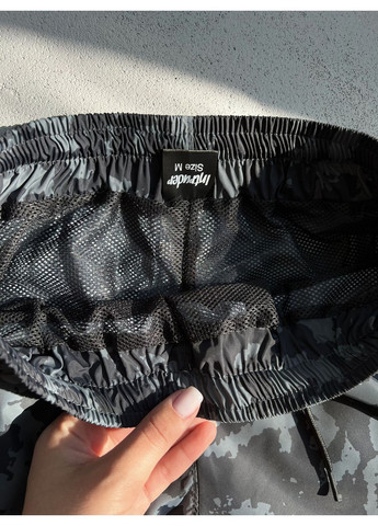 Мужские серые пляжные мужские пляжные шорты, быстросохнущие, камуфляжные, летние, спортивные, легкие для купания и просто отдыха Intruder