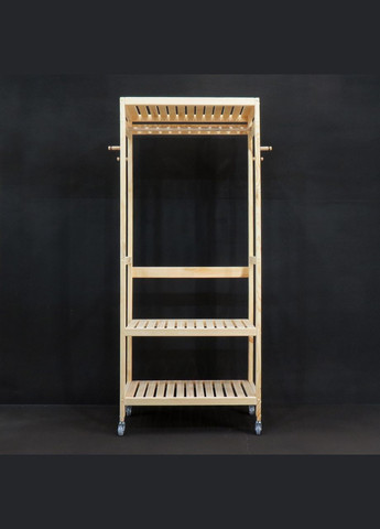 Стійка вішалка для одягу з дерева Хісария 79 бланже (СВГ-792001) No Brand (328082215)