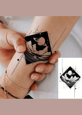 Набор детских временных тату "Черные мини №3" black-tattoo-mini-set-3-3, 30 штук по 9,5*5,5 см No Brand (330604335)