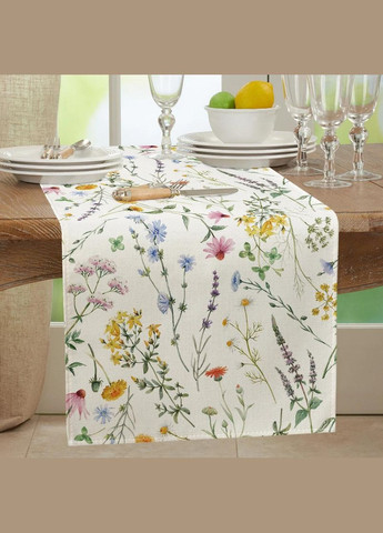 Дорожка ранер на стол "Floral fantasy" 33*183 см No Brand (342098997)