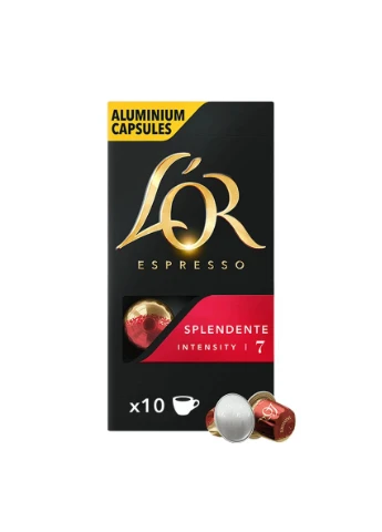 Кофе капсулы, Espresso Splendente, арабика, 10 шт, для системы Nespresso L'OR (387358632)