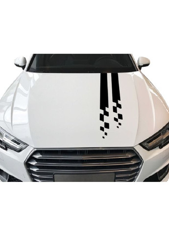 Смуги на капот авто 3D TUNING STUDIO Шашки 900х90х0.070мм=2штуки No Brand (362498803)