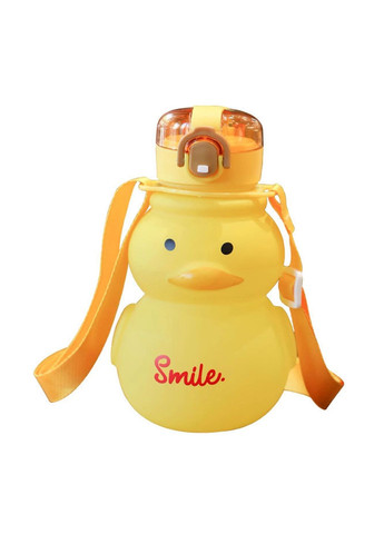 Пляшка дитяча для води жовте Каченя, 800 мл SNT (290982097)