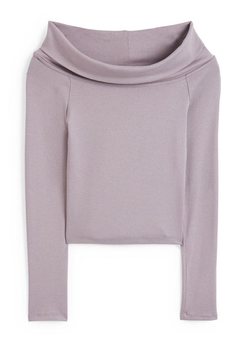 Фиолетовый летний джемпер из хлопка C&A