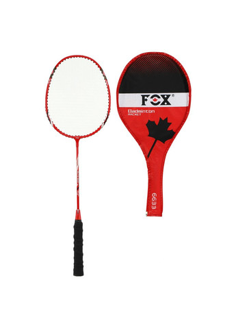 Ракетка для бадмінтону 1 штука в чохлі FOX FOX-6633 (сталь, Червоний) F.O.X (361435420)