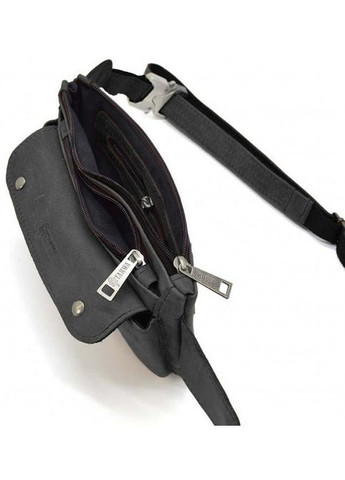 Сумка на пояс через плечо мужская кожаная Черный 35616 TARWA (334285436)