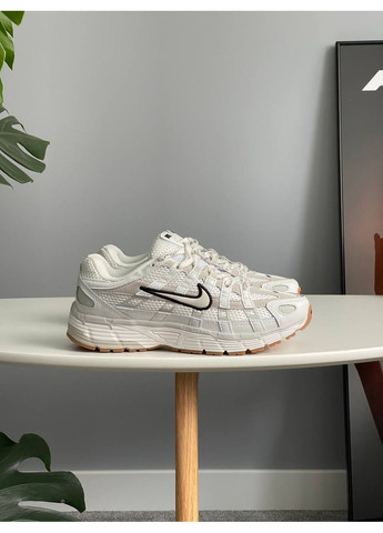 Кроссовки женские и мужские Nike P-6000 White Black | Найк П-6000 белые No Brand белые демисезоны (354700430)
