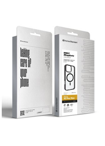 Чохол до мобільного телефона (ARM78713) ArmorStandart Unit MagSafe Apple iPhone 16 Pro Max Black (357492099)