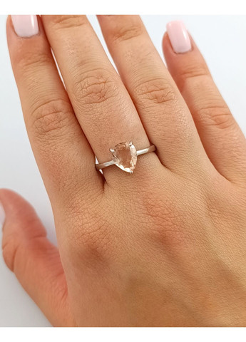 Срібна каблучка з морганітом КТ349/с-мг Shatlen Каблучка (356180701)