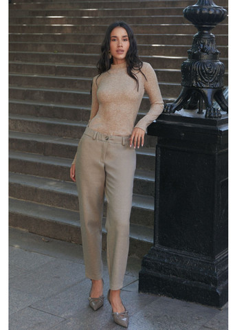 Брюки жіночі прямі звужені італійська шерсть на резинці демісезонні Seventeen (362315698)