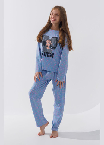 Блакитна всесезон піжама SEYKOTEKS