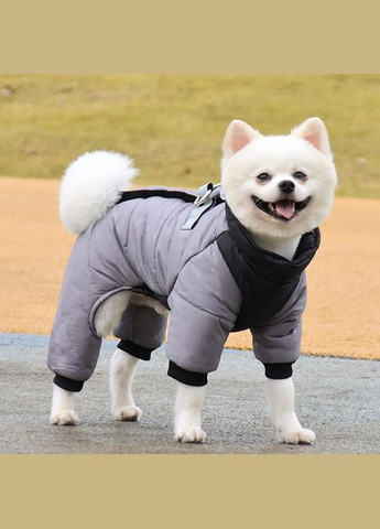 Синтепоновый комбинезон для котов и кошек Pet Style "DuoMM" Серый S No Brand - (323237325)