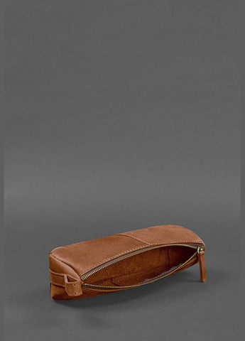 Шкіряний пенал-несесер (футляр для окулярів) 4.0 Світло-коричневий Crazy Horse (A-026906) BlankNote (341307538)
