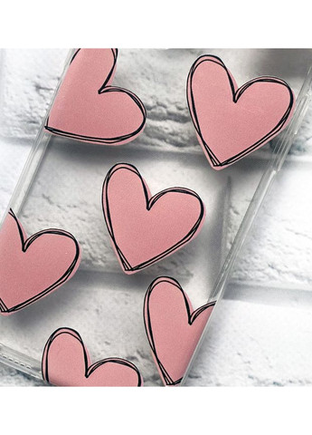 Чехол на iPhone 16 Pro Max Сердечка розовые (принт 78) Creative (355404678)