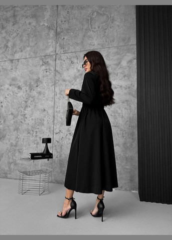 Чорна кежуал плаття а-силует First Woman однотонна