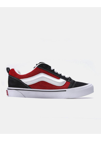 Чорні Осінні кеди чоловічі vans knu-skool black red box ванс кну скул No Brand