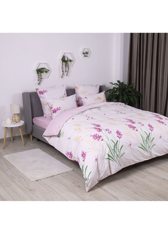 Євро комплект постільної білизни Бязь з наволочками 70*70 см, 115 гр/м2 Aurora Рожевий (19880200215) ТЕП (365851928)