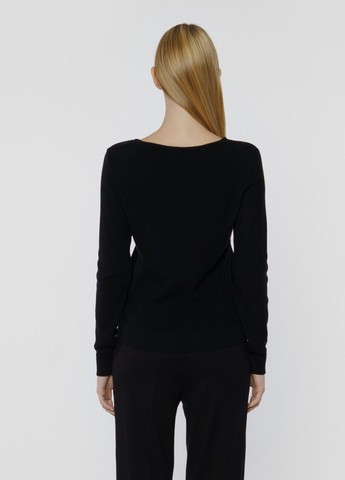 Чорний зимовий пуловер жіночий чорний Arber V-neck WW1 WTR-154