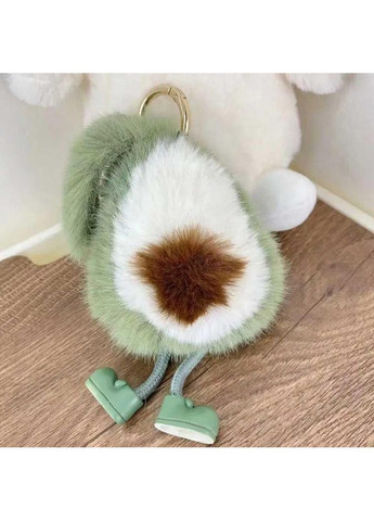 Брелок для ключей, помпон-подвеска на сумку пушистое авокадо с ножками (TA0155_4) No Brand (371772675)