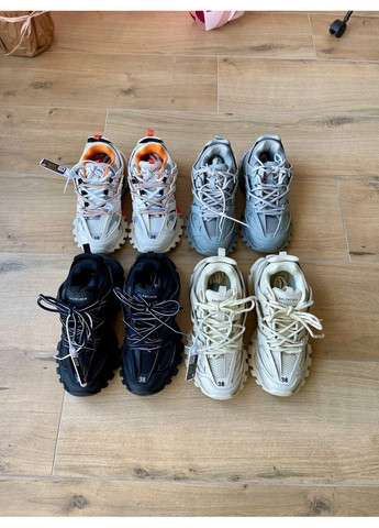 Кроссовки женские Balenciaga Track Black 542023 W No Brand белые демисезоны (362206720)