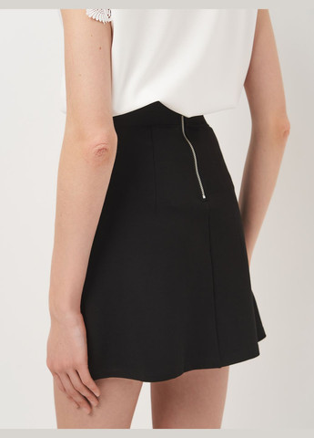 Черная повседневная однотонная юбка H&M