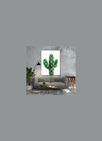 Картина Гламурный кактус 30x40 см (P0456) Malevich Store (333339091)