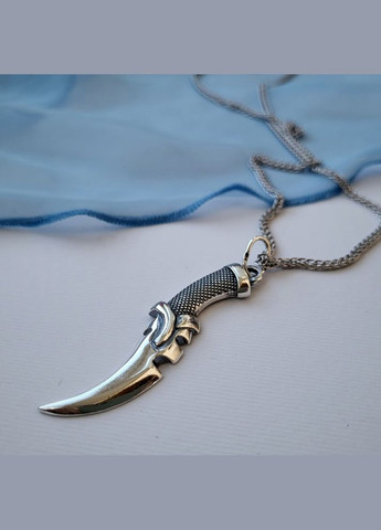 Срібна Підвіска Оберіг Кулон Кинжал чорнене срібло 925 проби 3249ч 5.90г No Brand (306741530)