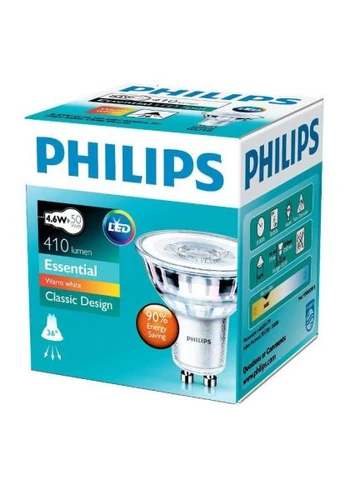 Лампочка (929001218108) Philips Essential LED 4.6-50W GU10 830 36D (380505448)
