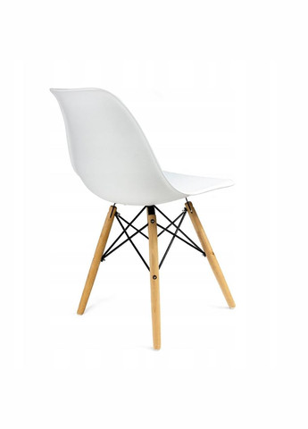 Стул Eva в скандинавском стиле с деревянными ножками белый Jumi (301538562)