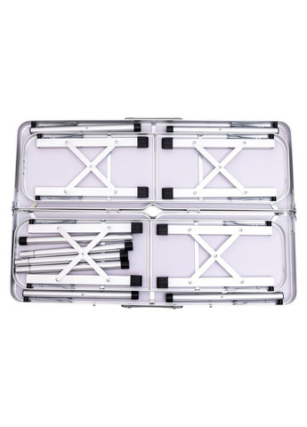 Комплект туристичний стіл + 2 лавки складні меблі Сірий JY-9060G LUGI (352617993)