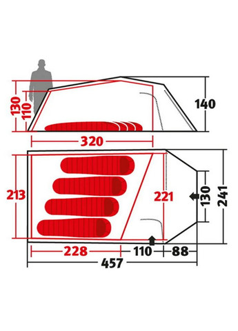 Палатка Tempest 4 ZG Green 231053 DAS301738 Wechsel (316468718)
