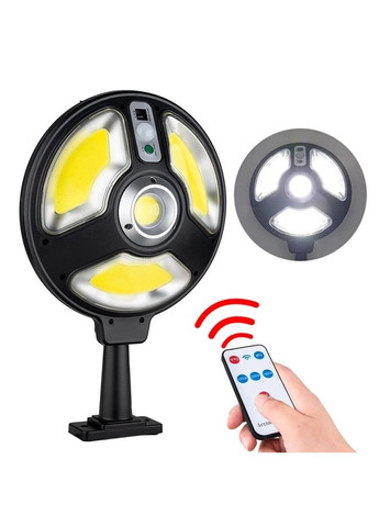 Фонарь уличный светильник аккумуляторный с пультом на солнечной батарее датчик движения 120 LED и COB Solar UKC (313109977)