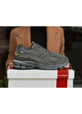 КРОССОВКИ ЖЕНСКИЕ NEW BALANCE 2002R BLACK НЬЮ БЕЛАНС 2002 No Brand чёрные демисезоны (369389324)