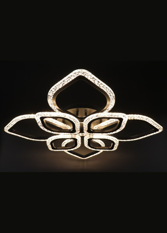 Люстра світлодіодна стельова LED світильник для квартири на стелю лед з пультом 25746 Чорний 10х53х71 см. Sunnysky (364766753)