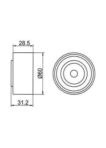 Ролик натяжной MAZDA 929 (выр-во) GT20020 C.I.U GMB (345782264)