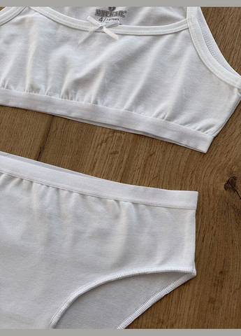 Білий демісезонний комплект трусики та топ для дівчинки Baykar