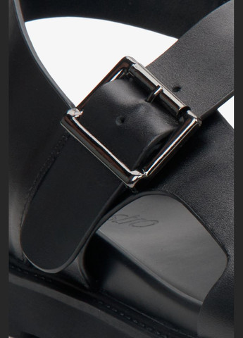 сандалии, цвет черный Estro