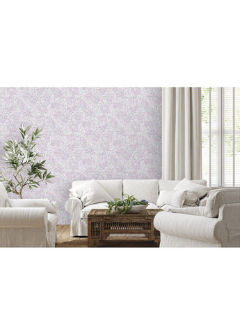 Флизелиновые обои вспененный винил LS Vinil Pure DHL-1652/5 серо-сиреневый (1,06х10,05 м) Vinil Wallpaper Factory (316476580)
