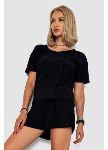 Чорна всесезон жіноча піжама, колір чорний, 102r367 Ager