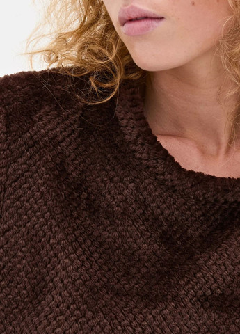 Коричнева зимня плюшевий піжамний світшот fleece pyjama (8316) Primark