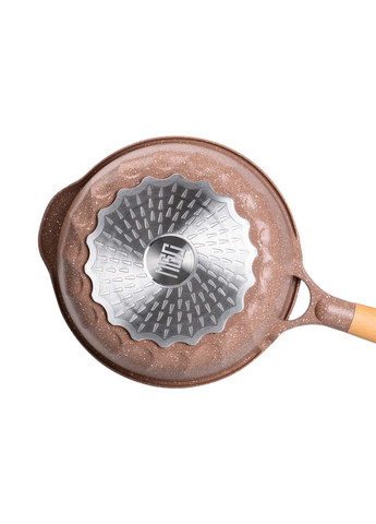 Алюминиевый сотейник 2,7 л с мраморным антипригарным покрытием Ø 24 см HP-4-436CO MGC (370801835)