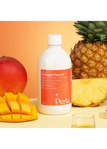 Рідкий морський колаген зі смаком манго-ананас, Collagen Nectar,, 450 мл Perla Helsa (338855184)
