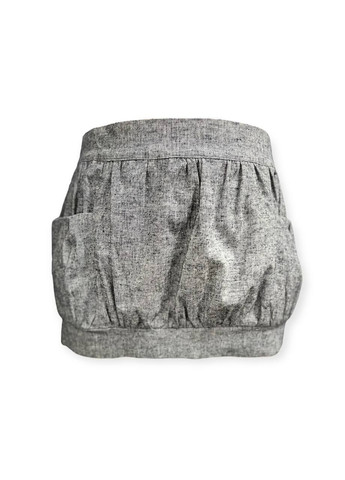 Серая повседневная однотонная юбка серый Blanco